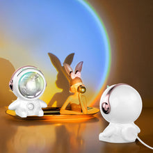 Load image into Gallery viewer, Astronaut Sunset Sunset Light Rechargeable Internet Celebrity Photo Light Bedroom Small Night Light Atmosphere Light Decorative Table Lamp