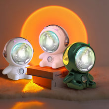 Load image into Gallery viewer, Astronaut Sunset Sunset Light Rechargeable Internet Celebrity Photo Light Bedroom Small Night Light Atmosphere Light Decorative Table Lamp