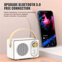 Load image into Gallery viewer, Bluetooth Audio Retro Mini Portable Wireless Card Car Speaker Desktop Audio