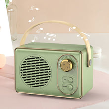 Load image into Gallery viewer, Bluetooth Audio Retro Mini Portable Wireless Card Car Speaker Desktop Audio