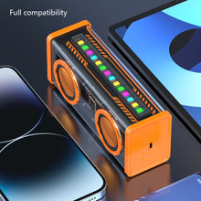 Load image into Gallery viewer, Transparent Mecha Bluetooth Speaker RGB Sound and Light Rhythm Subwoofer TWS Series Dual Speaker Smart Audio