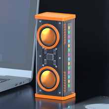 Load image into Gallery viewer, Transparent Mecha Bluetooth Speaker RGB Sound and Light Rhythm Subwoofer TWS Series Dual Speaker Smart Audio