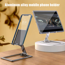 Load image into Gallery viewer, Aluminum Alloy Mobile Phone Holder Desktop Metal Mobile Phone Tablet Holder