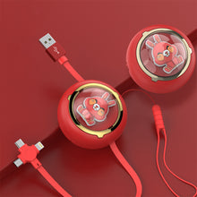 Load image into Gallery viewer, 3 in 1 Fast Charging Cable Retractable Cable For Micro Type C USB Charger
