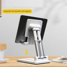 Load image into Gallery viewer, Folding Mobile Phone Tablet Bracket Liftable Lazy Double Rod Universal Live Mobile Phone Bracket