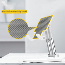 Load image into Gallery viewer, Folding Mobile Phone Tablet Bracket Liftable Lazy Double Rod Universal Live Mobile Phone Bracket