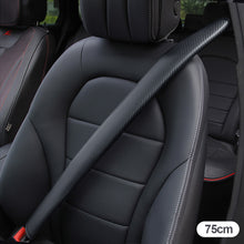 Load image into Gallery viewer, 30cm/50cm/75cm Carbon Fiber Leather Car Seat Belt Shoulder Cover Seat Belt Pad Car Styling Interior Seat Belt Cover Accessories with Crystal Crown