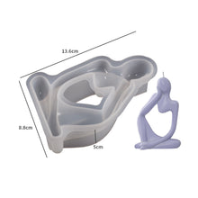 Load image into Gallery viewer, 1Pc Nordic Art Abstract Thinker Statue Silicone Mold Modern European Style Resin Handmade Mold Craft Home Desktop Decor Ornaments