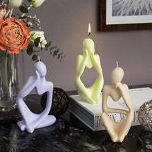Load image into Gallery viewer, 1Pc Nordic Art Abstract Thinker Statue Silicone Mold Modern European Style Resin Handmade Mold Craft Home Desktop Decor Ornaments