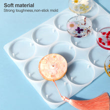 Load image into Gallery viewer, 1Set Diy Round WindChime Table Lamp Glue Drop Mold Pendant Jewelry Silicone Mold Resin Handmade Mold Craft Home Desktop Decor Ornaments