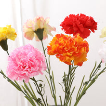 Load image into Gallery viewer, 1Pc Artificial Flower Silk Carnationr Flowers Artificial Plant Decorative Flowers Home Decor Wedding Decoration