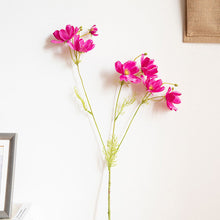 Load image into Gallery viewer, 3Forks 6 Heads Bossy Gesang Flower Branch Silk Artificial Flowers Home Wedding Decoration Flores Artificial Flower