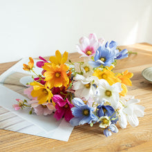 Load image into Gallery viewer, 3Forks 6 Heads Bossy Gesang Flower Branch Silk Artificial Flowers Home Wedding Decoration Flores Artificial Flower
