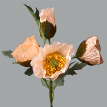 Load image into Gallery viewer, 1Pc Poppies Artificial Flower Simulation Silk Fake Flower For Wedding Party Home Decorative Flowers With Leaves