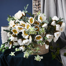 Load image into Gallery viewer, 1Pc Poppies Artificial Flower Simulation Silk Fake Flower For Wedding Party Home Decorative Flowers With Leaves