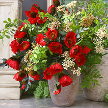 Load image into Gallery viewer, 1Pc Poppies Artificial Flower Simulation Silk Fake Flower For Wedding Party Home Decorative Flowers With Leaves
