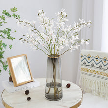 Load image into Gallery viewer, 3Forks Papilionopsis Artificial Flowers Branch Silk Artificial Flowers Home Wedding Decoration Flores Artificial Flower