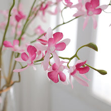Load image into Gallery viewer, 3Forks Papilionopsis Artificial Flowers Branch Silk Artificial Flowers Home Wedding Decoration Flores Artificial Flower