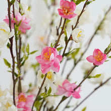 Load image into Gallery viewer, 3Forks Plum Blossom Artificial Flowers Branch Silk Artificial Flowers Home Wedding Decoration Flores Artificial Flower
