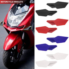 Load image into Gallery viewer, 2Pcs Universal Motorcycle Winglets Kits Aerodynamic Side Wing Spoiler Modification Air Deflector Accessories