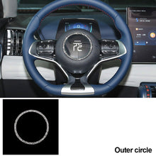 Load image into Gallery viewer, Car Steering Wheel Panel Alloy Trim Sticker Center Sticker Ring Circle Cover Auto Decoration Accessories For BYD Atto 3 Yuan Plus 2022 2023