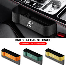 Load image into Gallery viewer, Car Organizer Automotive Gap Storage Car Front Seat Gap Storage High Capacity Boxes Suede Leather For BYD Yuan Plus ATTO 3