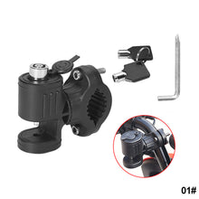 Load image into Gallery viewer, Universal Rotatable Multi-Function Motorcycle Bicycle Helmet Lock Anti-Theft Electric Bike Luggage Locks Safety Lock