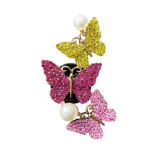 Load image into Gallery viewer, Car Air Freshener Perfume Diamond Outlet Clip Butterfly Three Beautiful Butterflies Conditioner Auto Interior Accessories Ornament