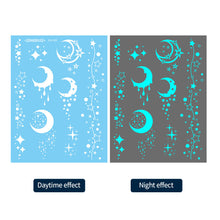 Load image into Gallery viewer, Mandala Waterproof and Sweat Resistant Tattoo Sticker with White Flower Finger Collarbone Glow Tattoo Sticker