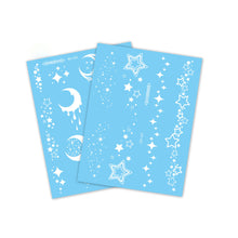 Load image into Gallery viewer, Mandala Waterproof and Sweat Resistant Tattoo Sticker with White Flower Finger Collarbone Glow Tattoo Sticker