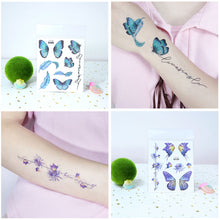 Load image into Gallery viewer, Waterproof Pink Butterfly Tattoo Sticker Dream Collection Wing Butterfly Pink Face Tattoo Sticker Summer Party