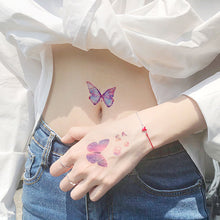 Load image into Gallery viewer, Waterproof Pink Butterfly Tattoo Sticker Dream Collection Wing Butterfly Pink Face Tattoo Sticker Summer Party
