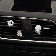 Load image into Gallery viewer, 3Pcs Car Air Conditioning Outlet Vent Perfume Clip Exquisite Interior Accessories Decoration Fragrance Rose with Diamonds for Girl Women's