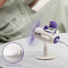 Load image into Gallery viewer, USB Input Mini Fan Office Monitor Top Cooling Fans Flying Duck Fan Portable Summer Fan Mute Fans Home Table Fan Ornaments