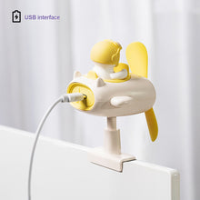 Load image into Gallery viewer, USB Input Mini Fan Office Monitor Top Cooling Fans Flying Duck Fan Portable Summer Fan Mute Fans Home Table Fan Ornaments