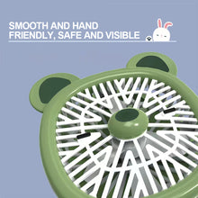 Load image into Gallery viewer, USB Rechargeable Portable Children's Wrist Watch Fan Folding Handheld Wristband Electric Fan with LED Light Summer Cooling Fan for Kids Gifts