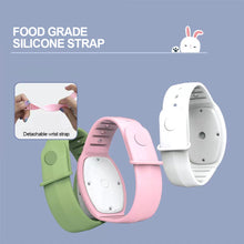 Load image into Gallery viewer, USB Rechargeable Portable Children's Wrist Watch Fan Folding Handheld Wristband Electric Fan with LED Light Summer Cooling Fan for Kids Gifts