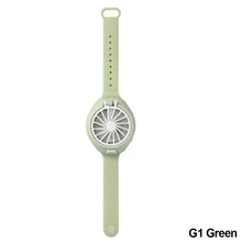 Load image into Gallery viewer, USB Rechargeable Portable Children's Wrist Watch Fan Folding Handheld Wristband Electric Fan with LED Light Summer Cooling Fan for Kids Gifts
