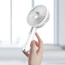 Load image into Gallery viewer, Portable Handheld Fan USB Rechargeable Summer Hand Hold Fan with Base Outdoor Travel Fan Students Office Table Fan