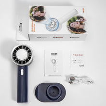 Load image into Gallery viewer, 2200mAh Portable Mini Hand Fan Semiconductor Refrigeration USB Rechargeable Cooling Fan Outdoor Handheld Fan with Base