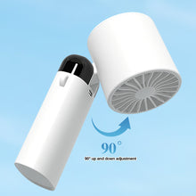 Load image into Gallery viewer, Portable Mini Handheld Folding Fan with Lanyard Base Digital Semiconductor Refrigeration USB Rechargeable Cooling Fan Outdoor Handheld Fan