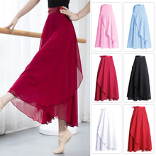Load image into Gallery viewer, Tie Up Ballet Skirt Long Chiffon Dance Skirt Fairy Chiffon Long Ballet Tutu Dress Dance Costumes Dress