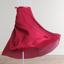 Load image into Gallery viewer, Tie Up Ballet Skirt Long Chiffon Dance Skirt Fairy Chiffon Long Ballet Tutu Dress Dance Costumes Dress
