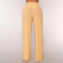 Load image into Gallery viewer, Women Boho Wide Leg High Waist See Through Trousers Beach Long Loose Mesh Sheer Pants