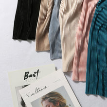 Load image into Gallery viewer, Women's Pleated Loose Ice Silk Casual Cropped Pants Wide Leg Trouse Dance Pants