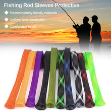 Load image into Gallery viewer, 30MM*1.7M PET Casting Spinning Fishing Rod Sleeves Protective Rod Socks for Fishing Poles
