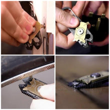 Load image into Gallery viewer, 20-in-1 EDC Outdoor Portable Gadget Mini Creative Wheel Multi-functional Combination Tool Stainless Steel Wrench Screwdriver