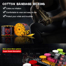 Load image into Gallery viewer, 3M 5M Cotton MMA / Kickboxing Hand Wraps Muay Thai Boxing Glove Hand Protectors Punch Boxing Bandage