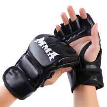 Load image into Gallery viewer, Thick Boxing Gloves MMA Gloves Half finger Sanda Taekwondo Fight MMA Sandbag Gloves Training Equipment