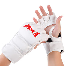 Load image into Gallery viewer, Thick Boxing Gloves MMA Gloves Half finger Sanda Taekwondo Fight MMA Sandbag Gloves Training Equipment
